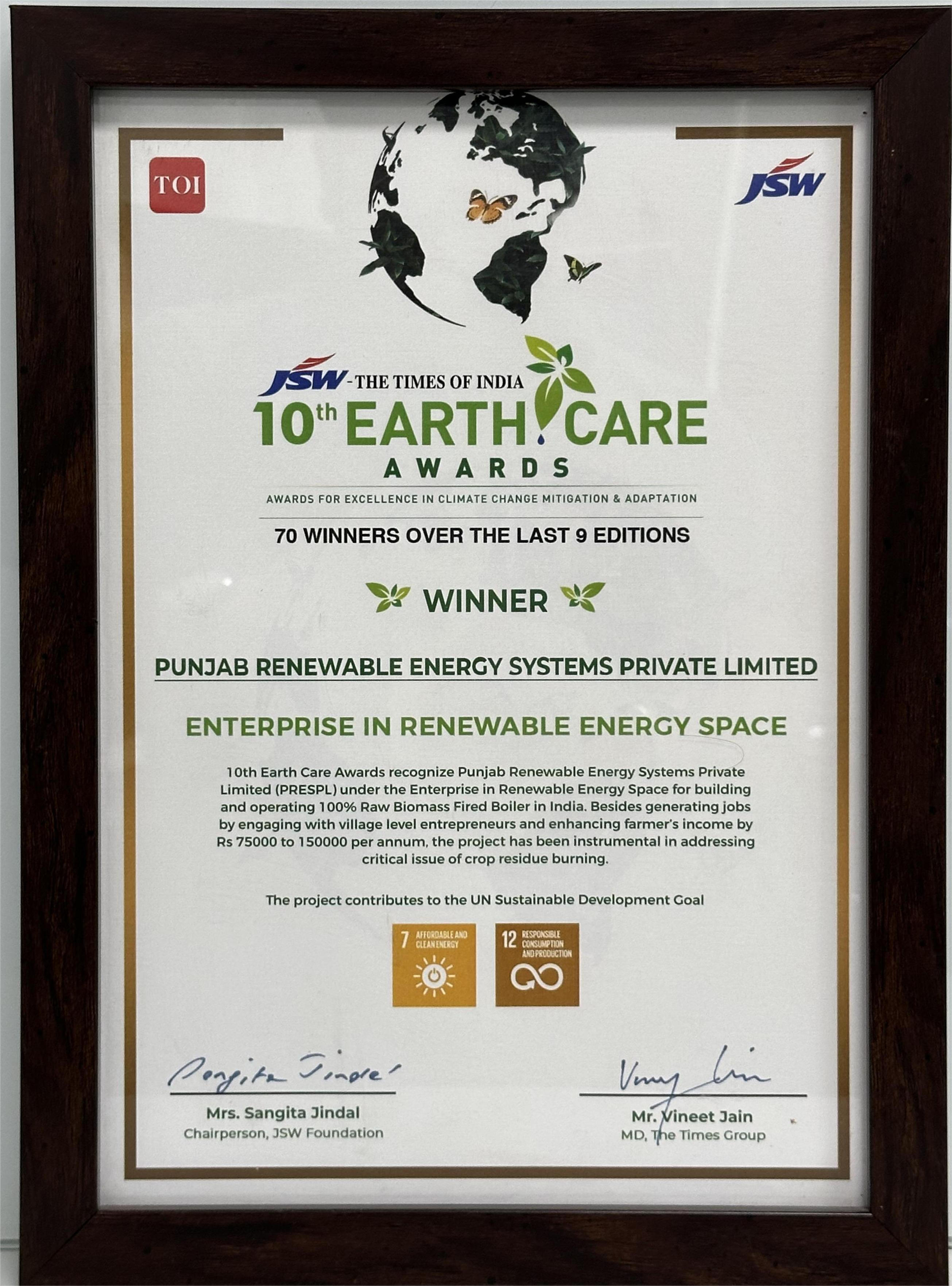 10th Earth Care Awards 2025