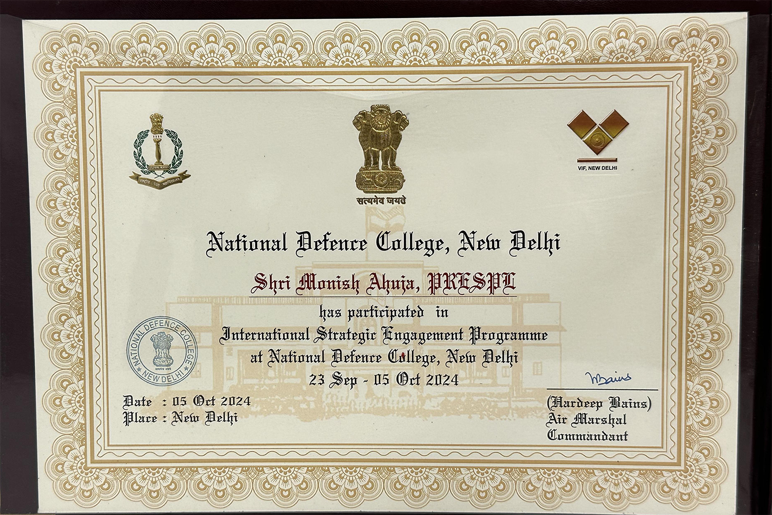 International Strategy Engagement Program  23 Sep - 05 0ct - 2024